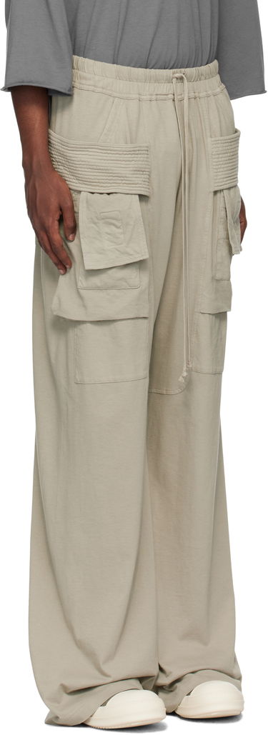 Cargo nohavice Rick Owens Rick Owens DRKSHDW Porterville Creatch Wide Drawstring Cargo Pants Béžová | DU02D2394 RN, 1