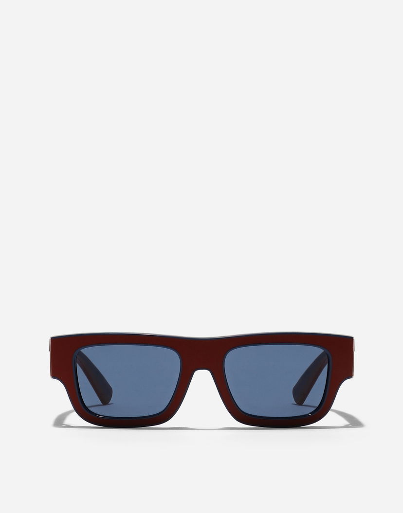 Slnečné okuliare Dolce & Gabbana Dg Logo Rectangular Frame Sunglasses Onesize Vínová | VG601FVN6809V000