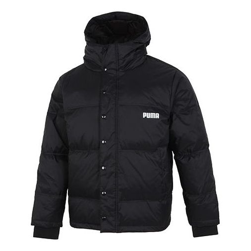 Prešívaná bunda Puma Logo Puffer Jacket Čierna | 534934-01