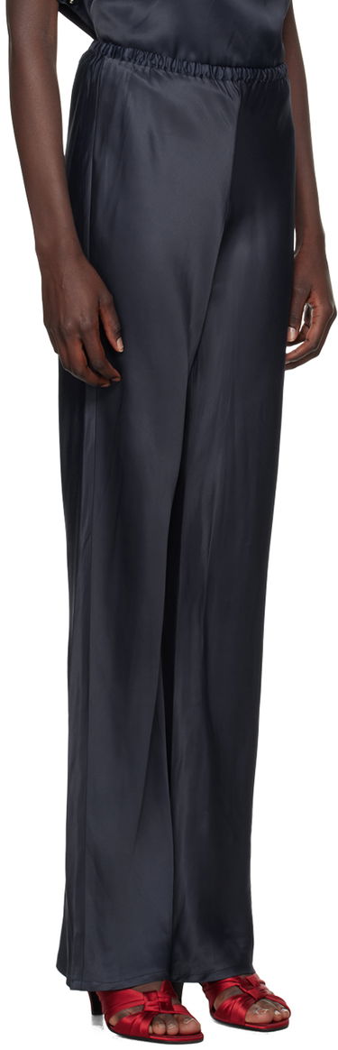 Nohavice Baserange Satin Trousers Navy | TRDY-VI-WI24, 1