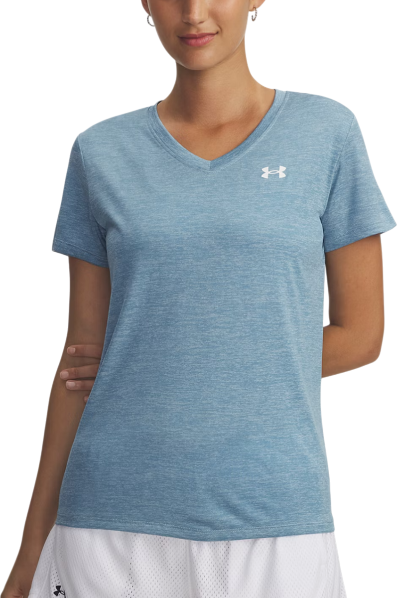Tričko Under Armour Under Armour Tech Twist V-Neck Short Sleeve T-Shirt Modrá | 1384227-453