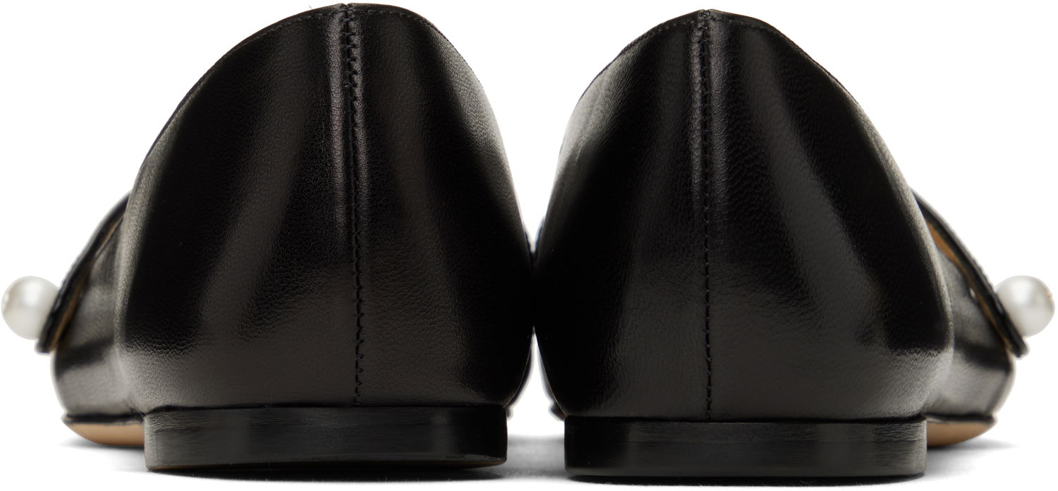 Starostlivosť o obuv Jimmy Choo Jimmy Choo Elisa Pearl Ballerina Flats Čierna | ELISA FLAT PTZ, 1