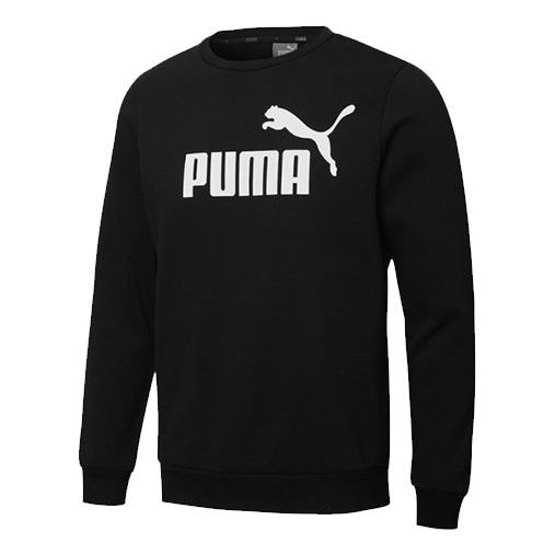 Sveter Puma Essentials Fleece Crewneck Sweatshirt Čierna | 586936-01