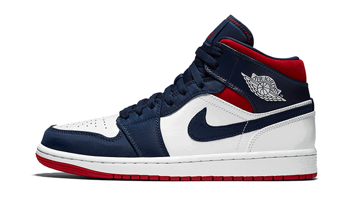 Tenisky a topánky Jordan Air Jordan 1 Mid SE "USA" Navy | 852542-104, 0