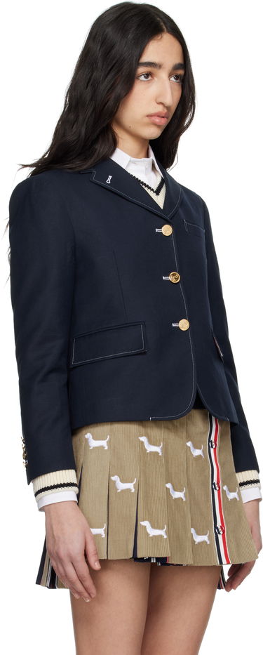 Bunda Thom Browne Thom Browne High Break Sportcoat Blazer Navy | FBC929H-F0829, 1