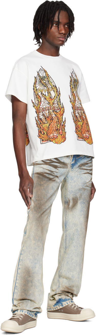 Tričko Who Decides War Who Decides War Flame Glass T-Shirt Biela | 1110030001SE25, 3