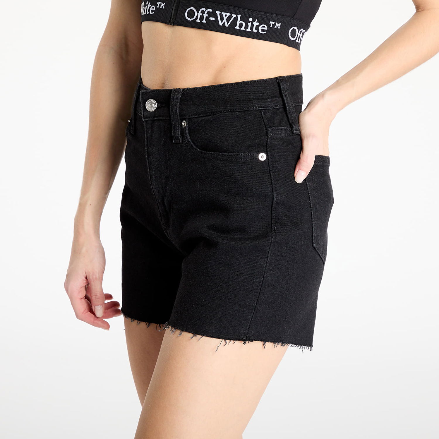 Šortky CALVIN KLEIN Calvin Klein Jeans Mom Denim Shorts Čierna | J20J225154 1BY, 1