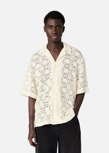 Košeľa AXEL ARIGATO Crochet Shirt Biela | A2903001, 7