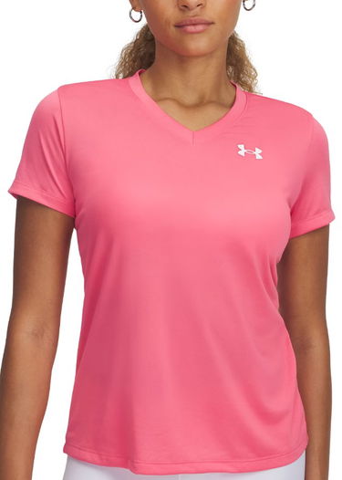Tričko Under Armour Under Armour Tech Short Sleeve V-Neck T-Shirt Ružová | 1384229-672, 0