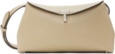 Taška cez rameno TOTEME Toteme T-Lock Leather Clutch Béžová | 234-WAL950-LE0025, 0