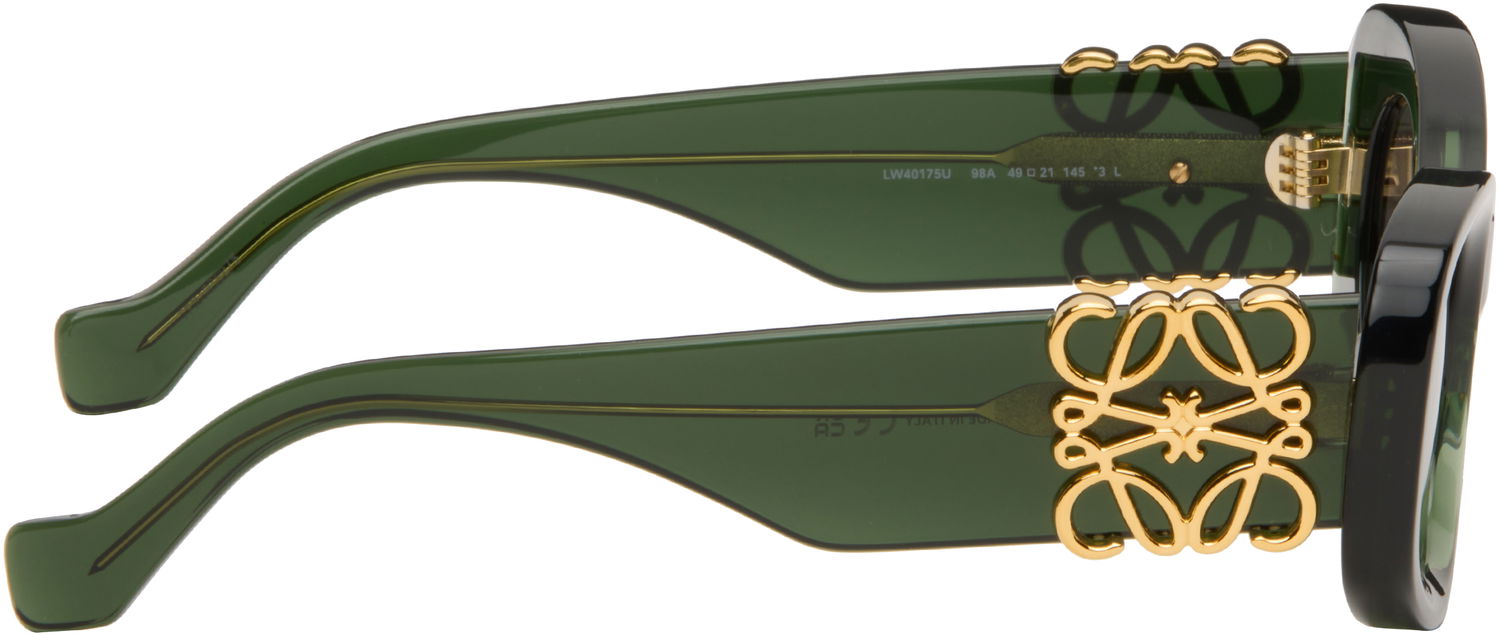 Slnečné okuliare Loewe Beveled Oval Maxi Anagram Sunglasses Zelené | LW40175U@4998A 840126866018, 1