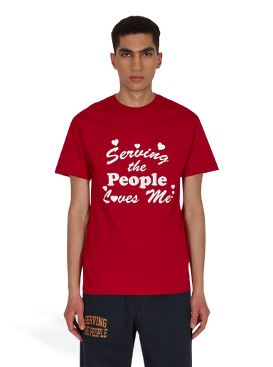 Tričko Serving the People Loves Me T-Shirt Červená | STPS21ILOVETEE 002