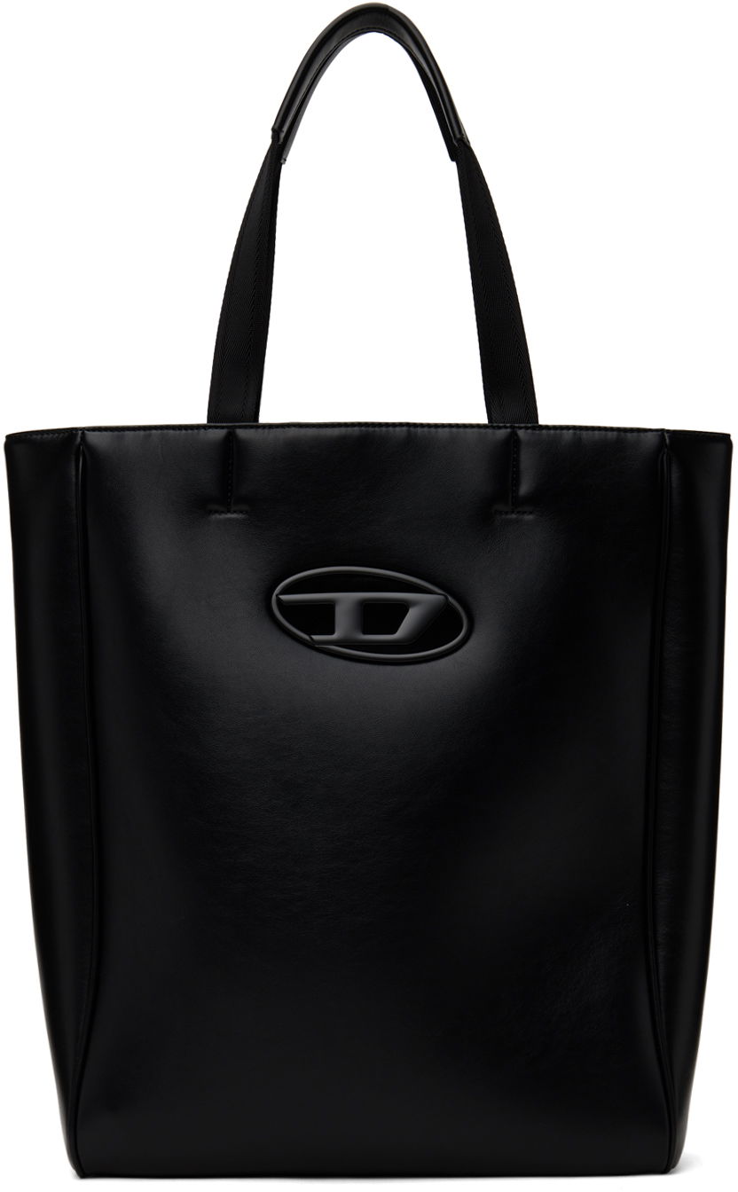 Shopper Ns Black Leather Tote