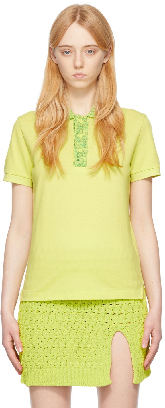 Polo tričko Bottega Veneta Cotton Polo Tee Žltá | 683704 V1MR0, 0