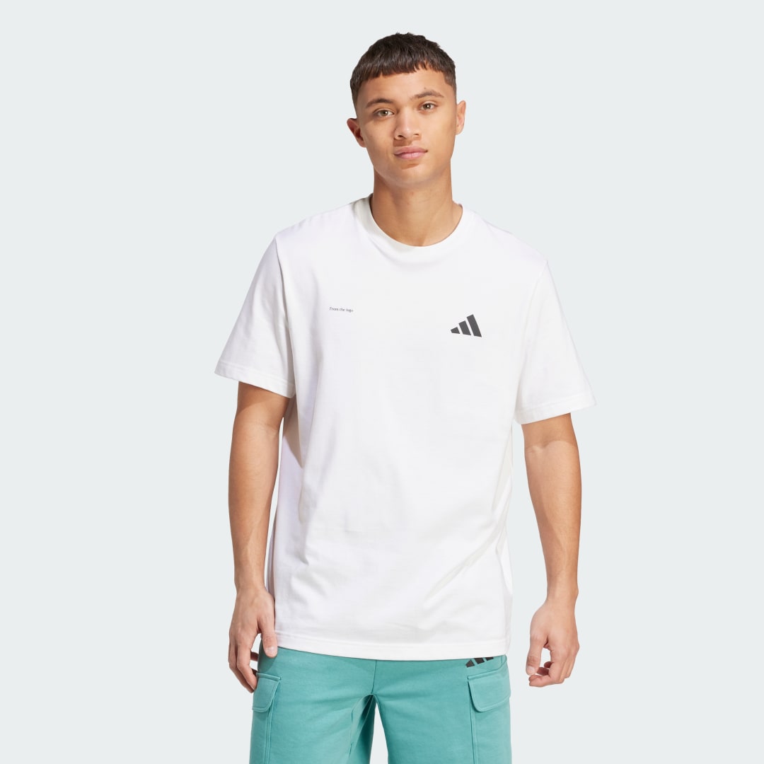 Tričko adidas Performance Power Of Three Graphic T-Shirt Biela | JW0835, 0