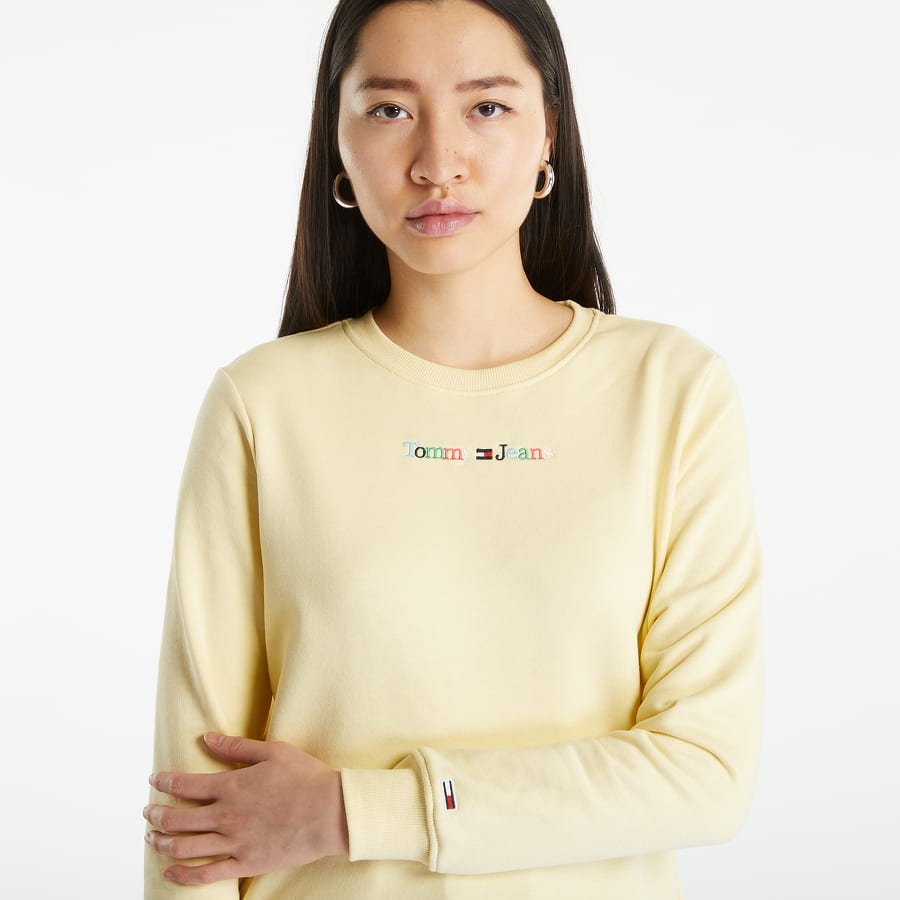 Regular Color Serif Sweatshirt