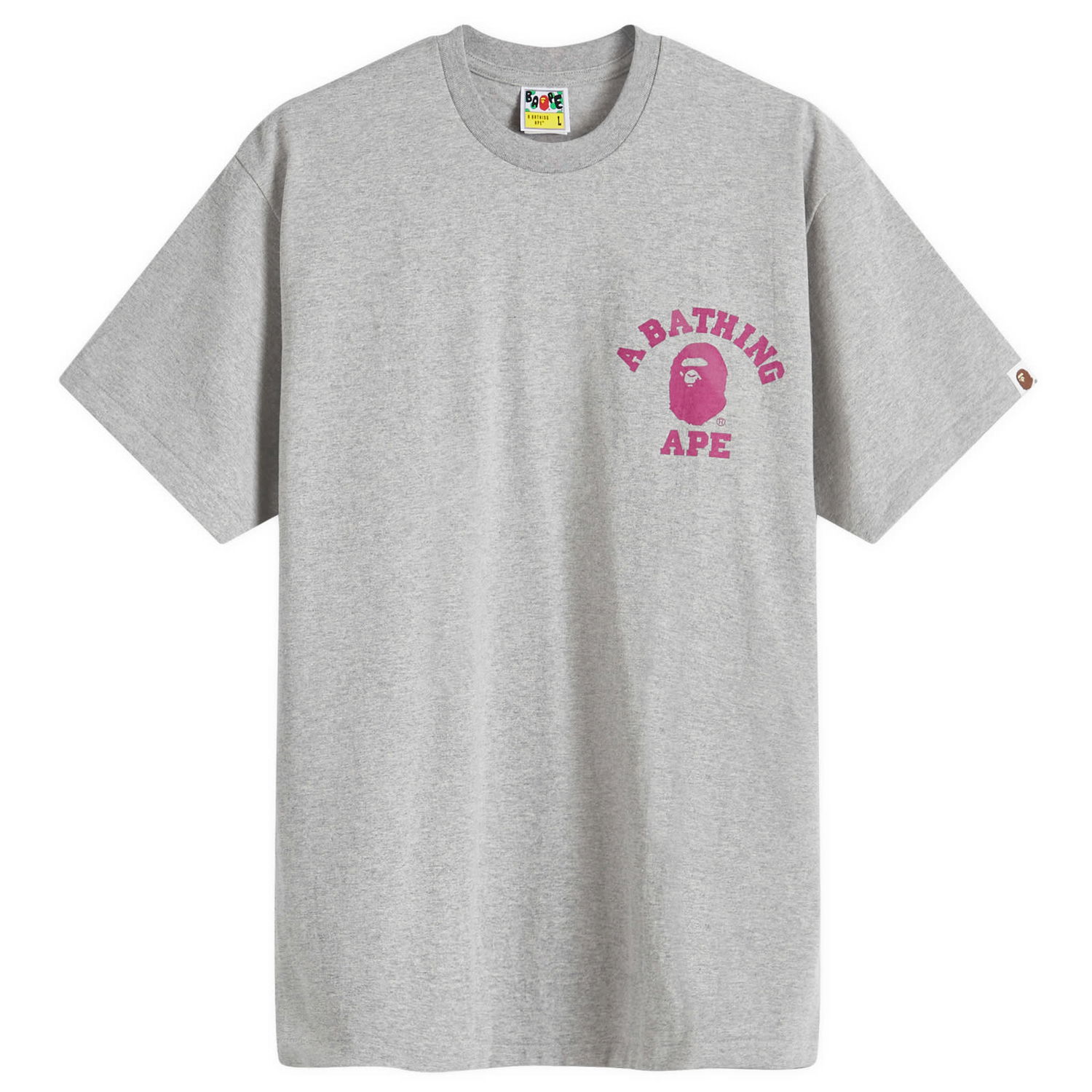 Tričko BAPE A Bathing Ape Colour Camo College ATS T-Shirt Šedá | 001TEK301022M-GRY, 0