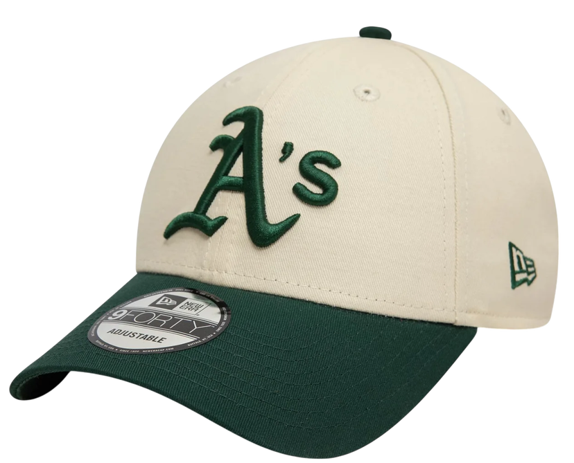 Šiltovka New Era Oakland Athletics Colour Block 9FORTY Adjustable Cap Béžová | 60595214-60595214