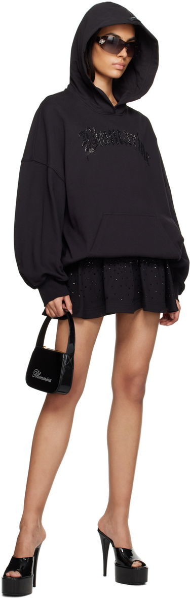 Sukňa Blumarine Rhinestone Decorated Mini Skirt Čierna | P322F016A, 3