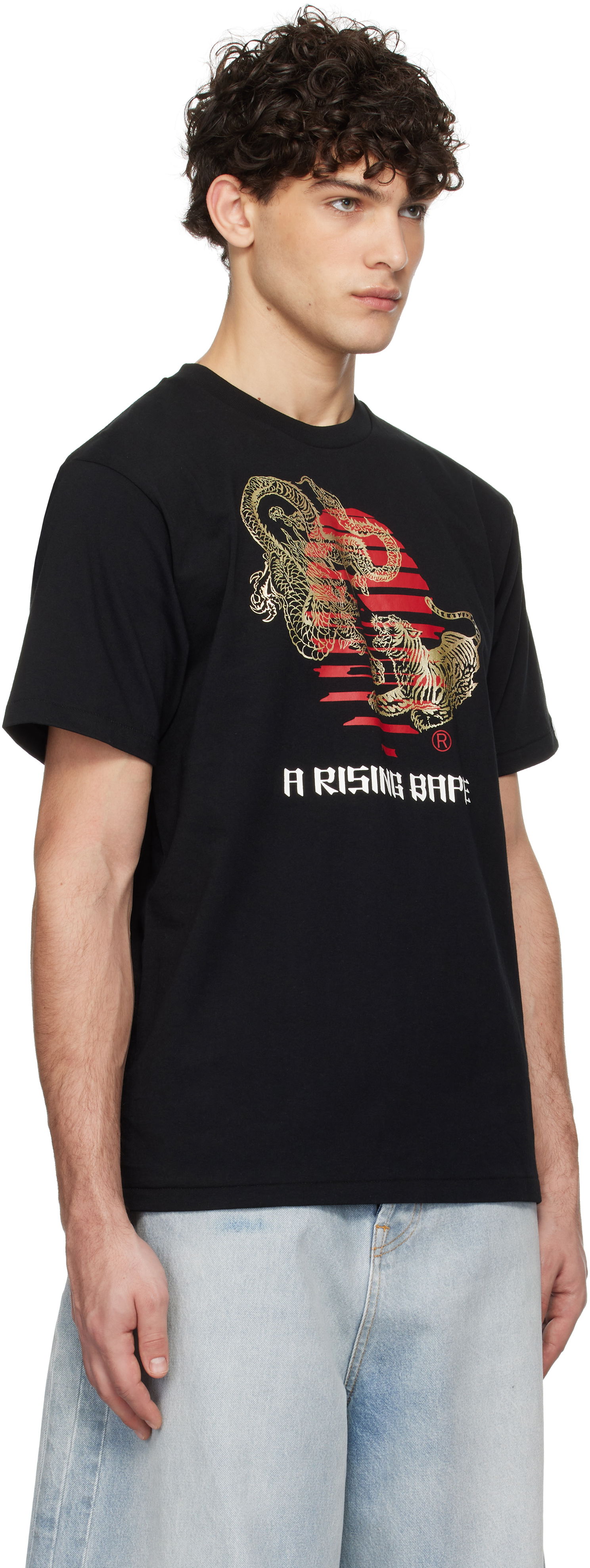 Tričko BAPE Tiger & Dragon Graphic T-Shirt Čierna | 001TEK701009L, 1