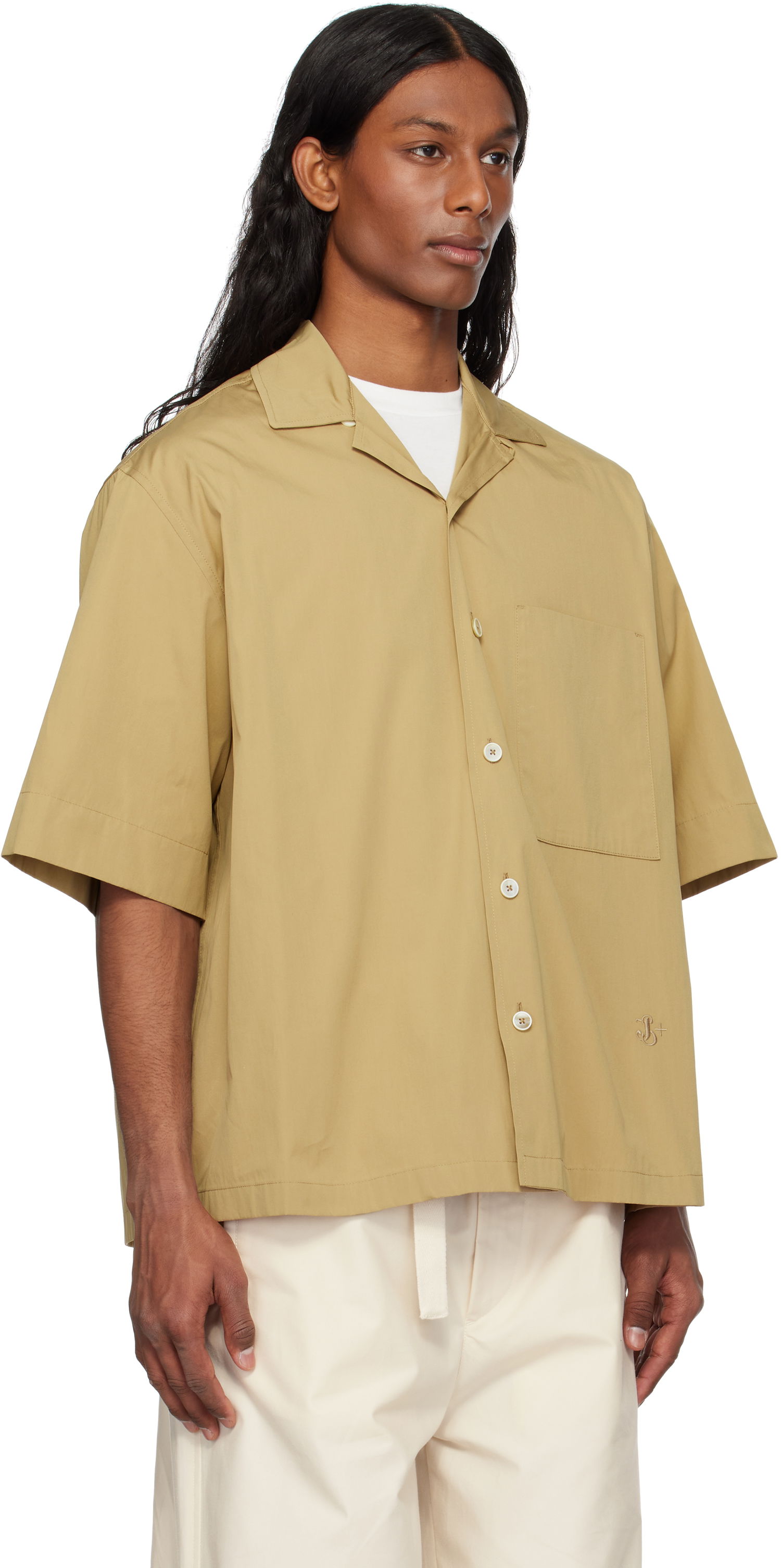 Košeľa Jil Sander Jil Sander Cotton Poplin Shirt Béžová | J47DL0166_J45292, 1