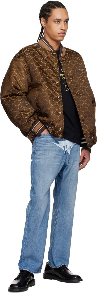Bomber bunda BAPE BAPE ABC Camo Jacquard Reversible Bomber Jacket Hnedá | 001HJL301301M, 4