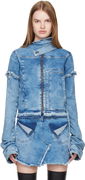 Ottolinger Drape Collar Denim Jacket