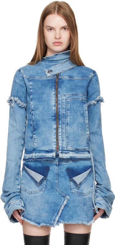 Bunda Ottolinger Ottolinger Drape Collar Denim Jacket Modrá | 117-701017-01, 0