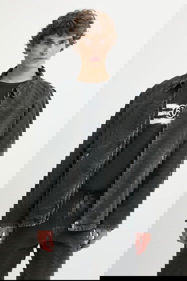 Bunda Maison Margiela Washed Denim Jacket Oversize Čierna | SH0AM0041, 0