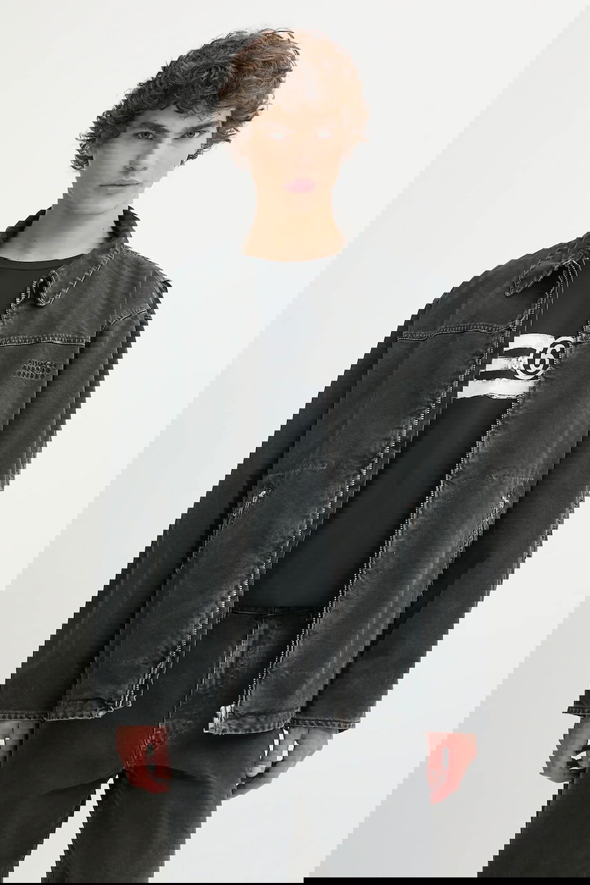 Bunda Maison Margiela Washed Denim Jacket Oversize Čierna | SH0AM0041, 0