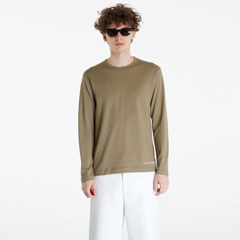 Tričko Comme des Garçons SHIRT Long Sleeve Tee Zelené | FM-T019 khaki