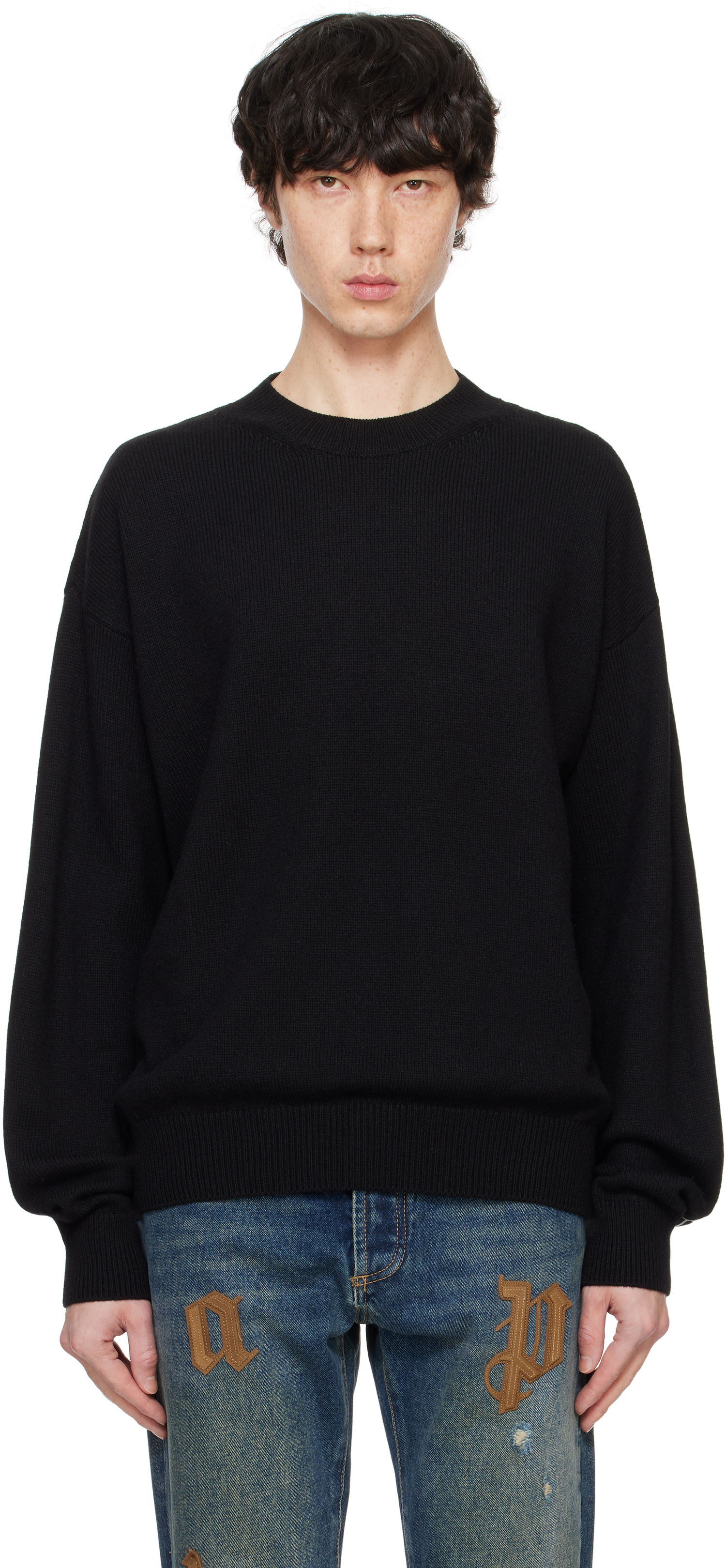 Sveter Palm Angels Sweater Čierna | PMHE054F24KNI0021003, 0