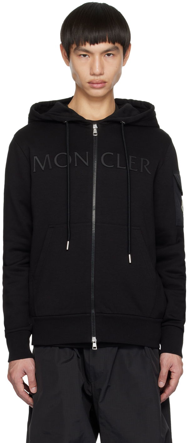 Mikina Moncler Zip Čierna | I20918G0000689A2L, 0