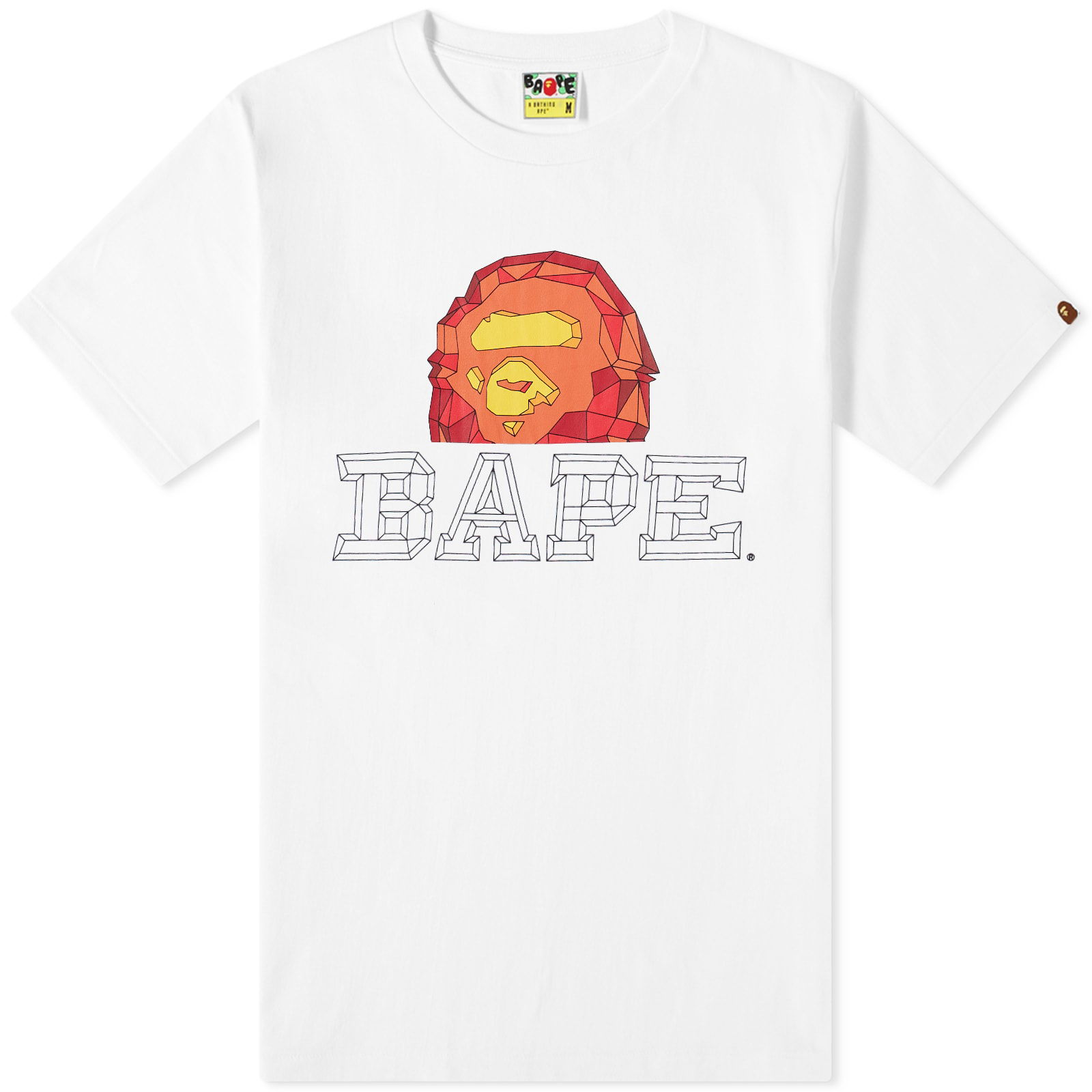 Polygon Ape Head Tee White