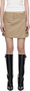 Courrèges Belted Pleated Miniskirt