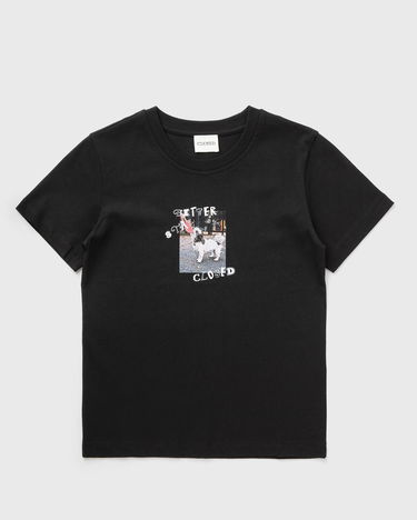 Tričko CLOSED Printed T-Shirt with 'Better Stay Closed' Dog Graphic Čierna | C95927-44H-PR-100, 0