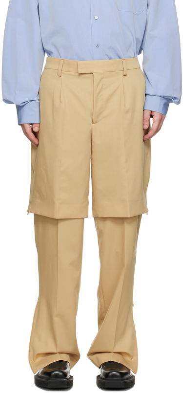 Nohavice VETEMENTS Layered Trousers Béžová | VL16PA340S, 0