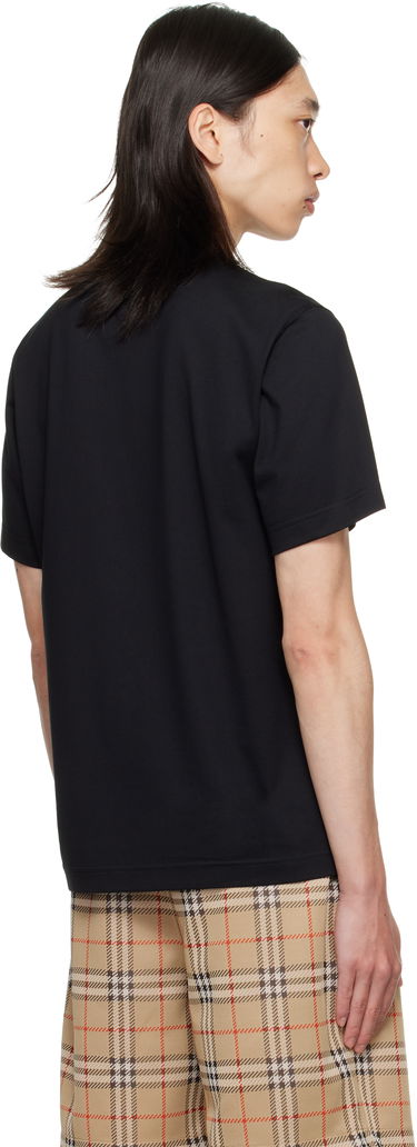Tričko Burberry Burberry EKD Check Cotton T-Shirt Čierna | 8116169, 2