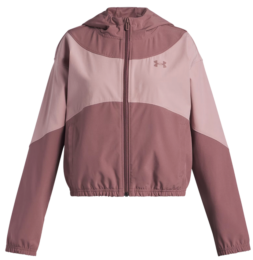 Vetrovka Under Armour Rival Woven Colorblock Hooded Jacket Ružová | 6004181-651