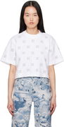 Off-White Little Arrows Lurex Crop T-Shirt
