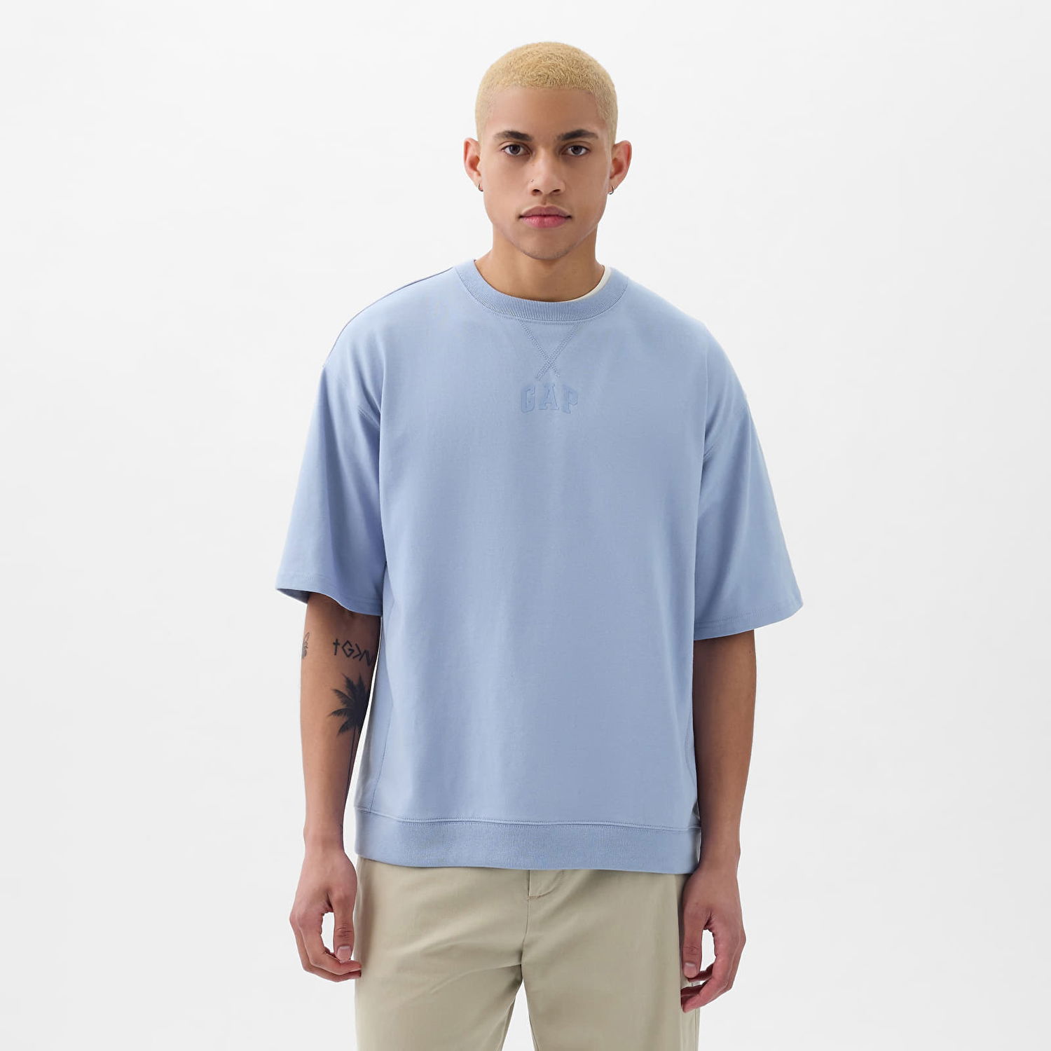 Tričko GAP Micro Logo Tee Distant Blue Modrá | 857899-05, 0