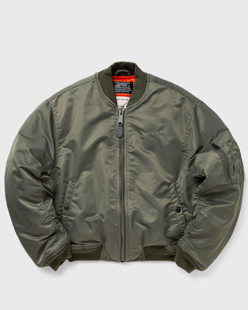 Bomber bunda Schott NYC AIRF90WRS JACKET Zelené | AIRF90WRS-SAGE-KAKI