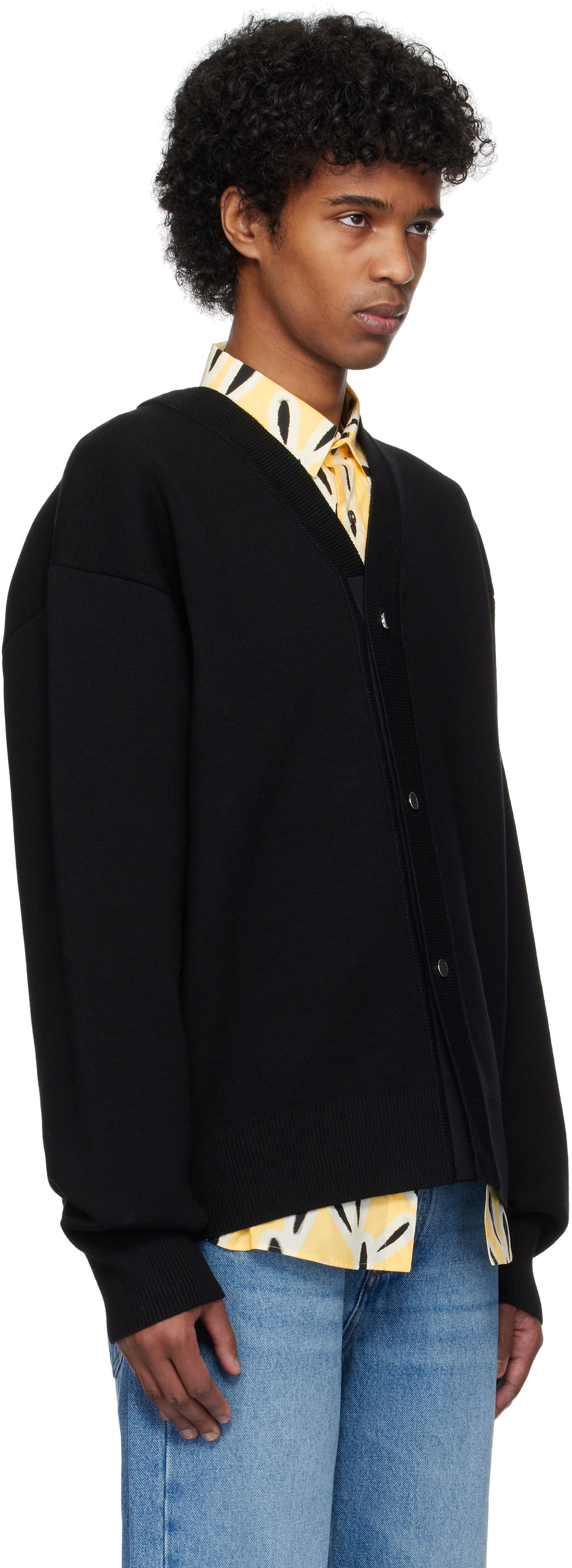 Sveter Jacquemus Black Les Classiques 'Le cardigan boutonné' Cardigan Čierna | 24H246KN292-2359, 1