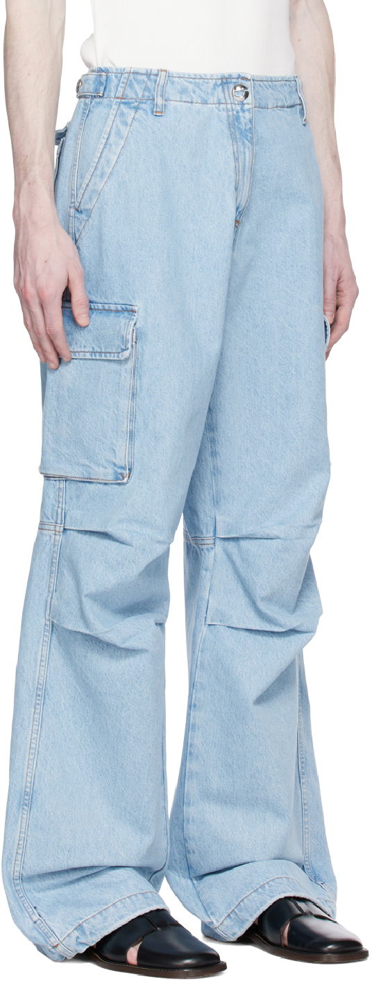 Cargo nohavice Coperni Wide Leg Cargo Jeans Modrá | COPP40248MEN, 1