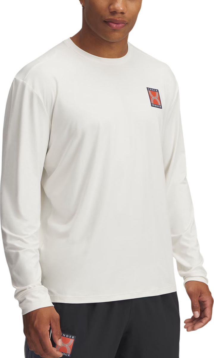 Tričko Under Armour UA Run 96 Long Sleeve T-Shirt Biela | 1389824-114, 0