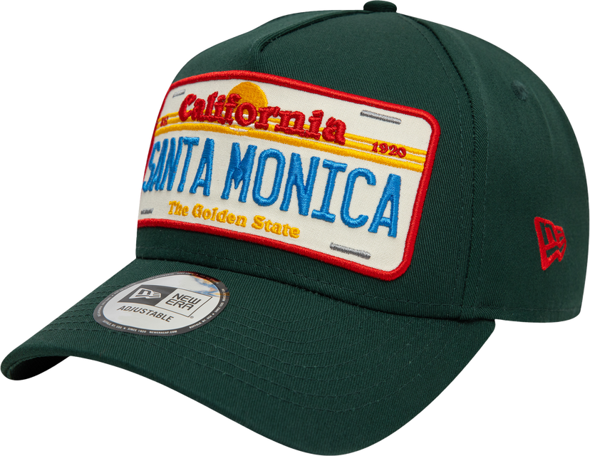 Šiltovka New Era Santa Monica License Plate 9FORTY A-Frame Adjustable Cap Zelené | 60595463-60595463