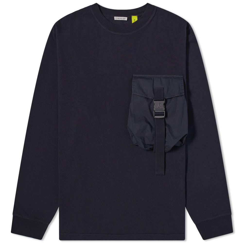 Tričko Moncler x JW Anderson Long Sleeve Bag Chest Pocket Tee Navy | 8D000-01-829JS-778, 0