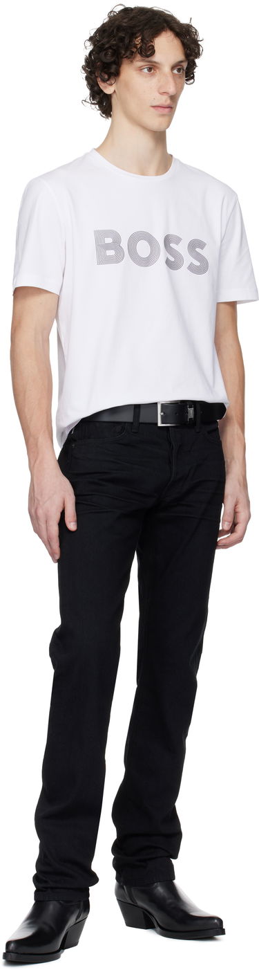 Tričko BOSS BOSS Printed-Logo T-Shirt Biela | 50543816, 4