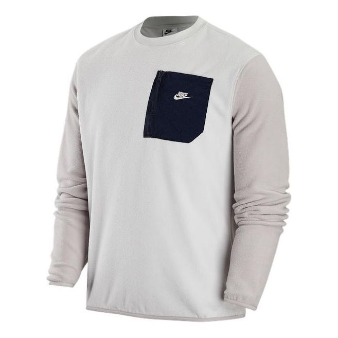 Sveter Nike Fleece Sweatshirt with Pocket Šedá | FD2376-025