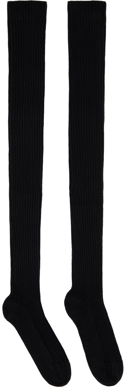 Ponožky Baserange Overknee Ribbed Socks Čierna | KOK, 0